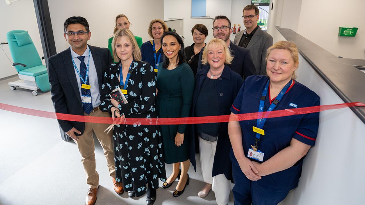 NHS macular treatment - centre ribbon cutting