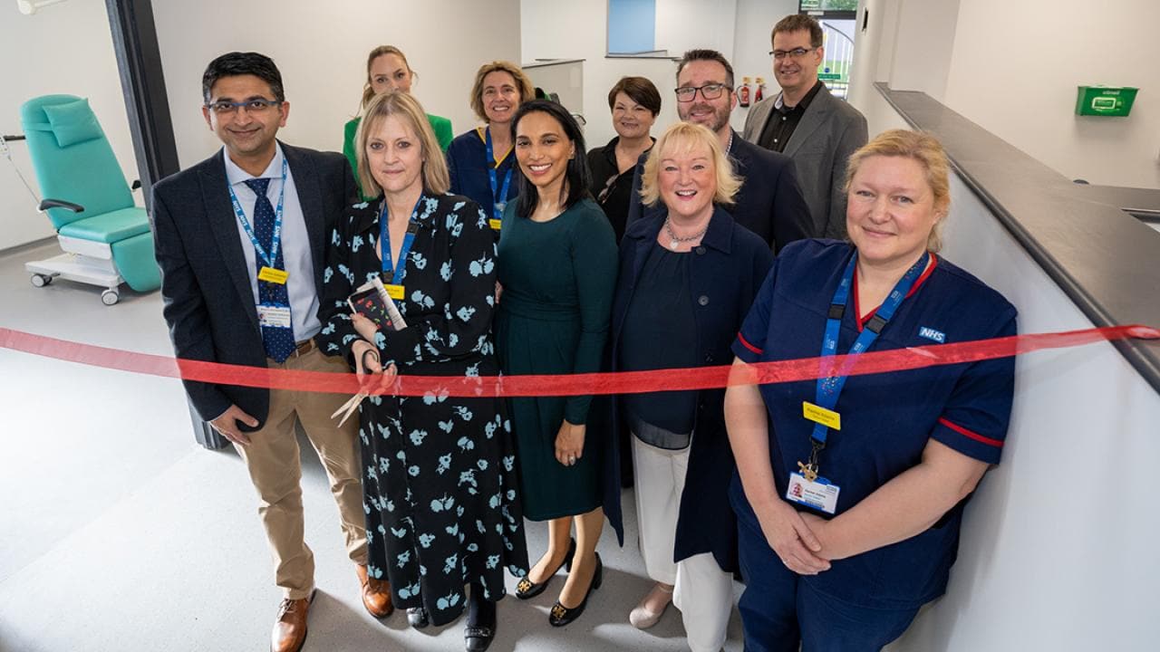 NHS macular treatment - centre ribbon cutting